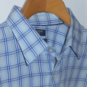 DOCKERS BLUE CHECK SHIRT EXTRA LARGE XL